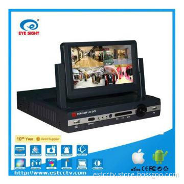 7inch LCD CCTV DVR with NTP, DHCP, Email, UPNP function